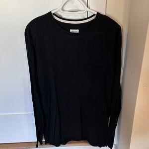 rag & bone Men's Black Long Sleeve Tee